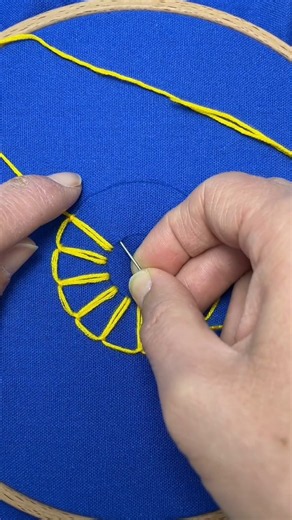 Easy Hand Embroidery Blanket Stitch Flower Tutorial