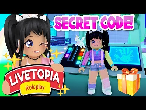 *SECRET CODE SOLVED* ROBOT GIFT ROOM in LIVETOPIA Roleplay (roblox)