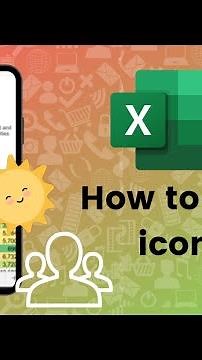 How to insert icons to your Microsoft Excel workbook?
