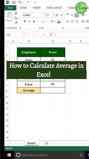 How to Calculate Average in Excel | Excel Average Formula Tutorial | AVERAGE, AVERAGEIF, AVERAGEIFS