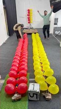 150 Balloon Pop Running and Hitting challenge #shorts
