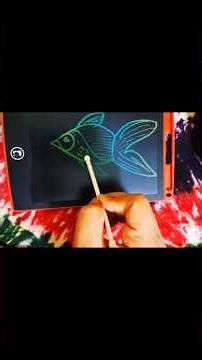 Easy drawing technique with lcd writing tablet