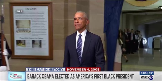 This Day in History: Barack Obama elected as America's first black president