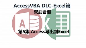 AccessVBA与ExcelVBA 第05集.将Access导出到Excel