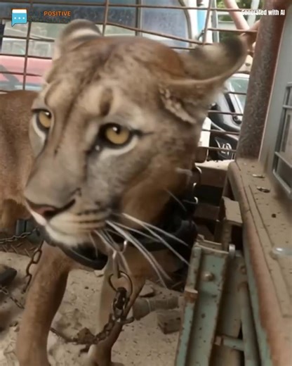 This mountain lion spent 20 years chained — watch what happens when he’s finally freed... (check in the first comment👇) | PawWorld