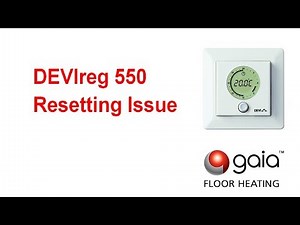 DEVIreg 550 Resetting Issue