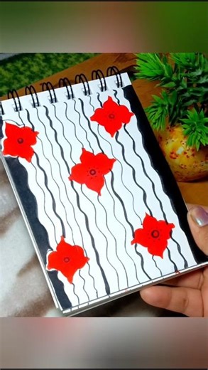 Simple Floral Pattern Drawing 🌺 | Easy Notebook Art#drawing #flowerdrawing #patternart