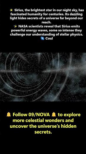 🌟 Sirius Star Secrets Revealed! | NASA Space Mystery | 09/NOVA 🔔