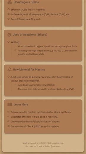 Alkynes: Preparation, Physical and Chemical Properties