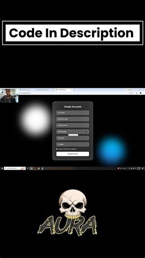 index web page 😱 #index #webpage #html #css #coding #shorts