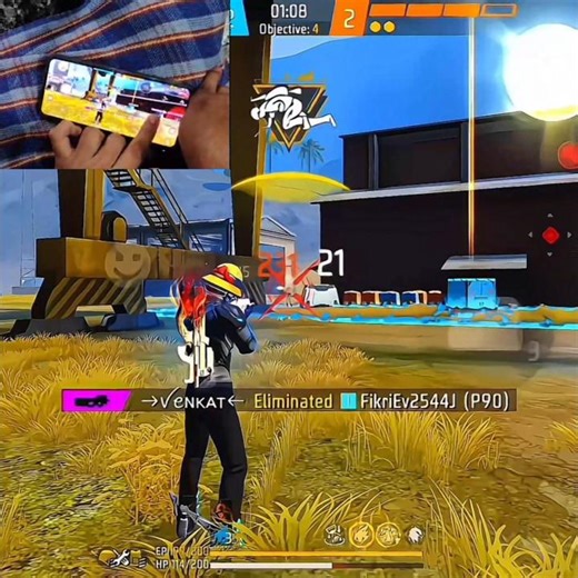 Only RED SCAR vs Squad 😳 #freefire #onehandgamer #foryou #shorts