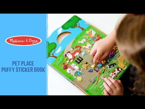 Melissa & Doug Puffy Sticker Activity Book - Pet Place