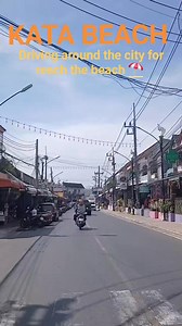 Driving around Kata from the city to the beach 😎 follow us for reach the sea 🌊 #katabeach #katabeachphuket #phuketlife #thailandtravel #phuketisland #phuketisland #tropicalbeaches #fblifestyle #thailandtrip #travel #holidayplanner #tropicalisland | Thailandia Phuket