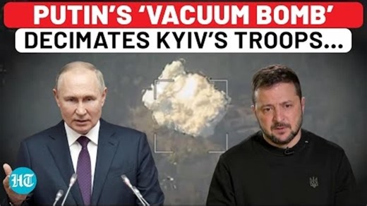 Putin Unleashes Deadly ‘Vacuum Bomb’ On Kupyansk; Russia Recaptures 12 Villages In Kursk | Watch