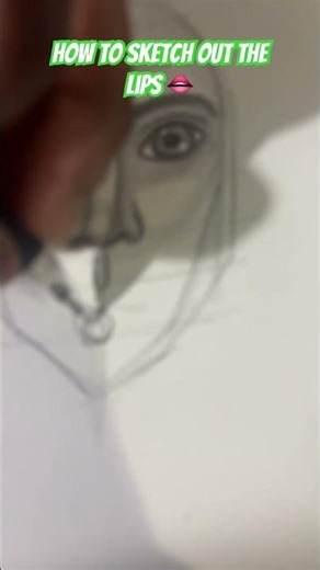 How to sketch perfect lips #drawing #lipsdrawing