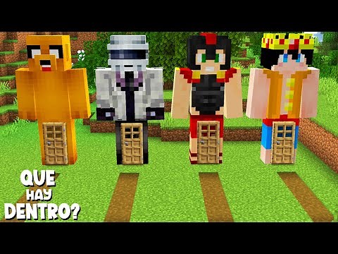 ¿que hay DENTRO de las CASAS de LOS COMPAS en MINECRAFT? 😱