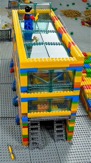 LEGO 🧱 Luxury Shopping Mall Build Timelapse 🏬#lego #legobuild #satisfying#viralvideo #shorts