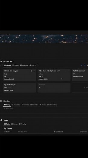 Productive BI developer & Data analyst workflow using NOTION #notion #dataanalyst