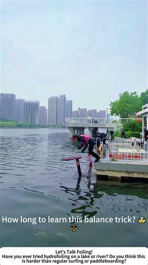 Unpowered Hydrofoil Board – Gliding on River Like Magic 🌊✨