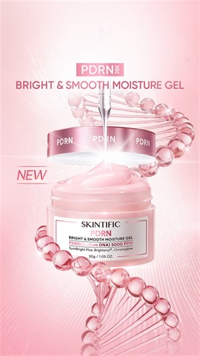 Skintific Indonesia on Instagram: "Introducing the NEW PDRN Bright & Smooth Moisture Gel for Glass Skin Glow 💗 Daily moisturizer yang mengandung PDRN dengan konsentrasi 5000 PPM. Efektif dalam mendukung proses regenerasi kulit serta produksi kolagen untuk kulit yang lebih halus, kenyal & cerah. 🔍 Dapatkan NEW PDRN Bright & Smooth Moisture Gel di seluruh Official Store SKINTIFIC! 🛍️ #SKINTIFIC #skintificid #NEWPDRNMoistureGel"