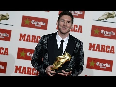 Lionel Messi wins Golden Boot award for most goals in European league