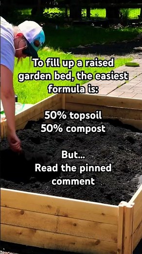 The easiest FORMULA for soil for your raised garden bed