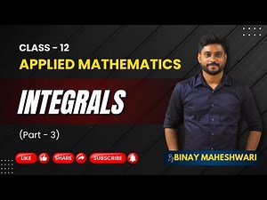 Class 12 Applied Maths | Integration Made Easy | Basic Formulas & Concepts Explained