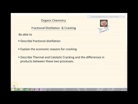 AQA A Level Chemistry Fractional distillation & cracking