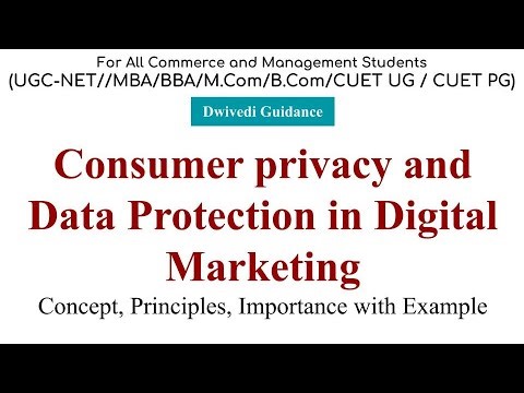 Consumer Privacy and Data Protection in Digital Marketing, What is Consumer Privacy, MBA Classes