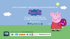 Evénement ! Peppa Pig sur vos écrans ! Découvrez la bande-annonce des aventures de la star préférée des enfants et réservez dès maintenant vos billets pour la diffusion des nouveaux épisodes dans votre cinéma CGR ! Tarif unique de 5€ ! Réservez vos billets ICI : http://www.cgrcinemas.fr/film/249445/ | CGR Cinémas