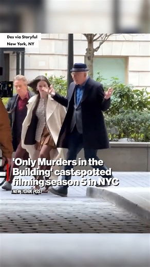 The cast of Only Murders in the Building was spotted filming a scene for the fifth season in New York City on April 10. The trio was seen at the Belnord Apartments, which is fictionalized as the Arconia in the series. The new season is expected to be released later in 2025. | New York Post