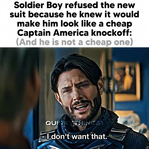 Soldier Boy DOES NOT wanna be Captain America😭🙏🏻Homelander offers Soldier Boy a new suit #theboys#4k