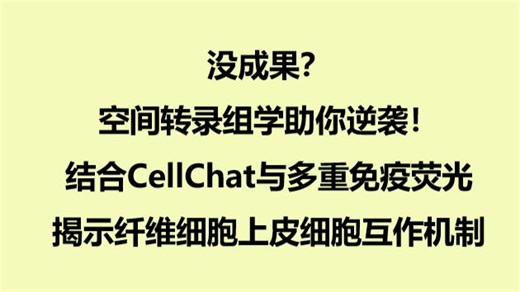 1区IF=33.9!没成果？空间转录组学助你逆袭！通过HIV-ESCC空间转录组测序，结合CellChat与多重免疫荧光，揭示纤维细胞-上皮细胞互作机制