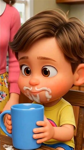 Baby Biker Runs for Milk! 🥛🚴 Funny Cartoon