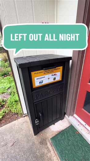 Parcel delivery box for outdoor packages. Keeps deliveries dry, secure, and protected from rain and theft. Perfect for uncovered porches and overnight deliveries. #creatorsearchinsights #parcelbox #packagedelivery #tiktokshopfinds