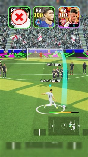 Federico Valverde vs Achraf vs Hakimi Ben White Free-Kick Challenge 🤯🔥 #efootball2026 #shorts