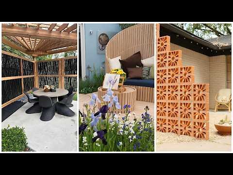 Useful Garden and Backyard decor: garden partition ideas to create privacy!