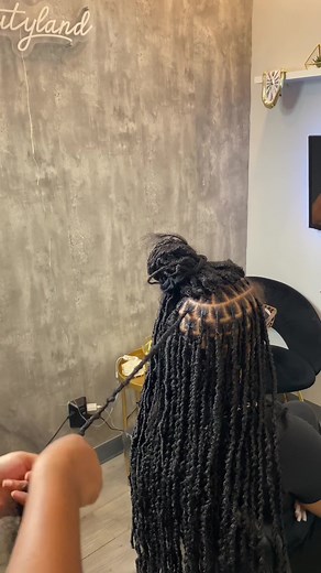 Long Faux Locs Hairstyle Ideas for Black Girls