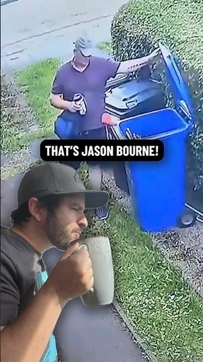 He Hit the Trash Shot… “Jesus Christ, It’s Jason Bourne” 😂🎯 #shorts #comedy #funny #jasonbourne #tv