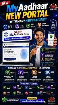 New MyAadhaar Portal Update 🔥 Check Aadhaar History, Payments & More Features #shorts