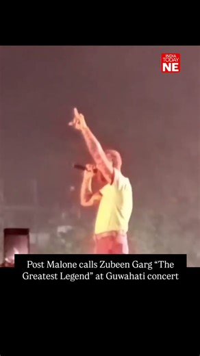 Post Malone calls Zubeen Garg "The Greatest Legend" at Guwahati concert