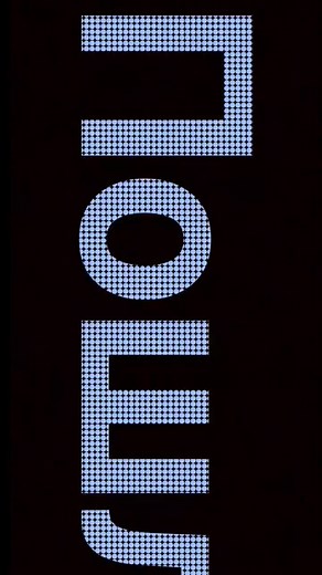 LED Board с подсветкой: Текст на движущемся фоне