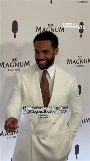 Actor Lucien Laviscount at the Magnum party in Cannes.