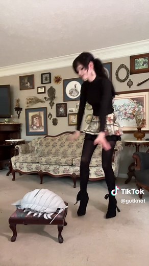 Shy Dancer in Pleated Skirt Dance 2024