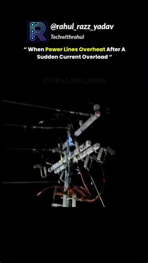 TechWithRahul on Instagram: "Excess current causes conductors and connectors to heat rapidly due to resistive losses. When heat exceeds material limits, insulation breaks down, metal softens, and components can melt or deform, risking arcing, faults, and widespread power outages. All rights belong to the respective owner. For credit or takedown, kindly DM. #tech #knowledge #overcurrent #viral #technology"