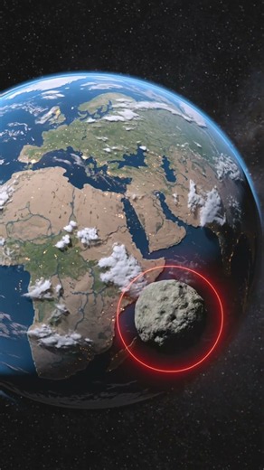 What happens when the asteroid hits? ☄️🤔 #space #nasa #astronomy #asteroid #earth