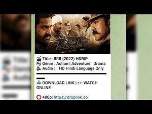 RRR Movie Download in Hindi Telegram link Full hd #jrntr #ramcharan #aliabhatt