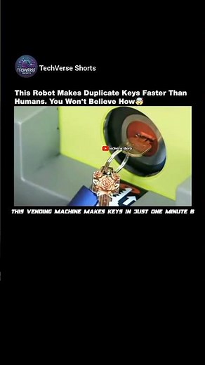 This Robot Vending Machine Makes Keys In 1 Minute🤯#shorts#engineering