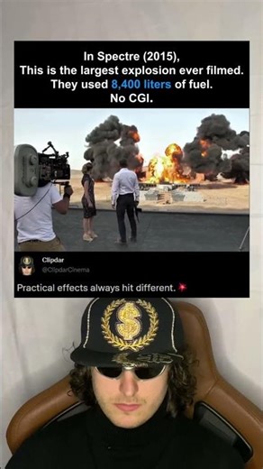 In Spectre (2015): The Largest Explosion Ever Filmed