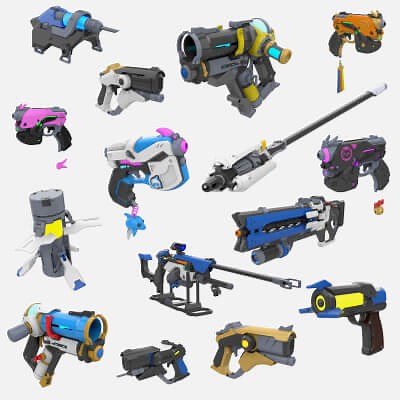 Overwatch 15 Printable Models Collection Part 1 - 3D Model by MakerLab